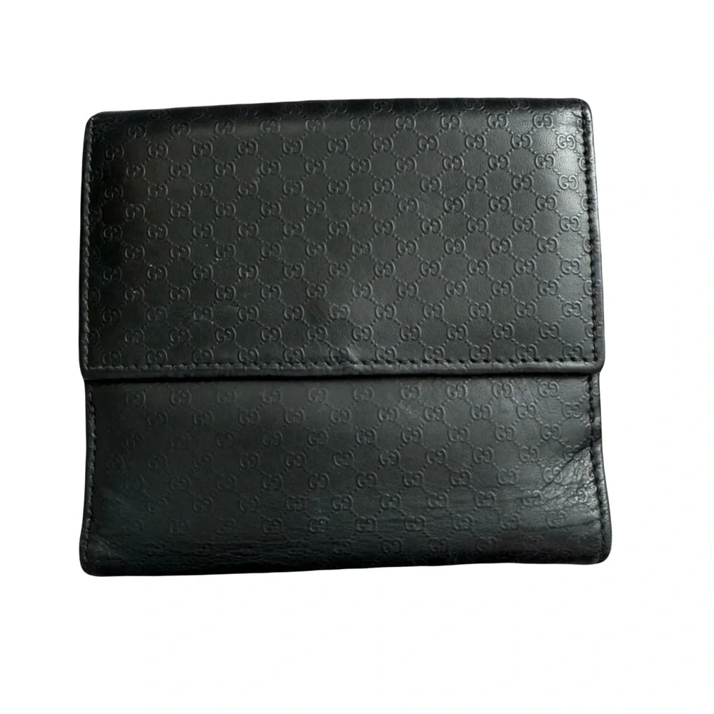 Gucci Jackie GG Bi-fold Compact Leather Wallet Vintage - Picture 2 of 10